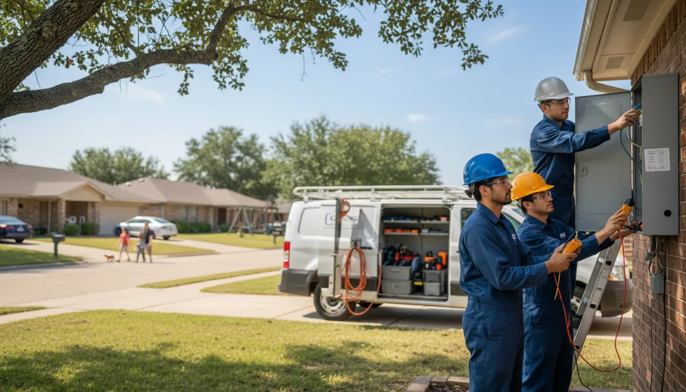 Certified electrician providing emergency electrical services in Pampa, TX